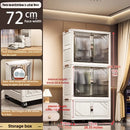 Axyaa 72cm Foldable Storage Cabinet with Rolling Wheels - Bedroom/Living Room/Bathroom Organi