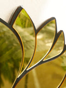 Axyaa Lotus Flower Wall Mirror: Modern Decor for Home & Office