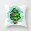 Axyaa Christmas Tree Throw Pillow Cover - Festive Home Decor