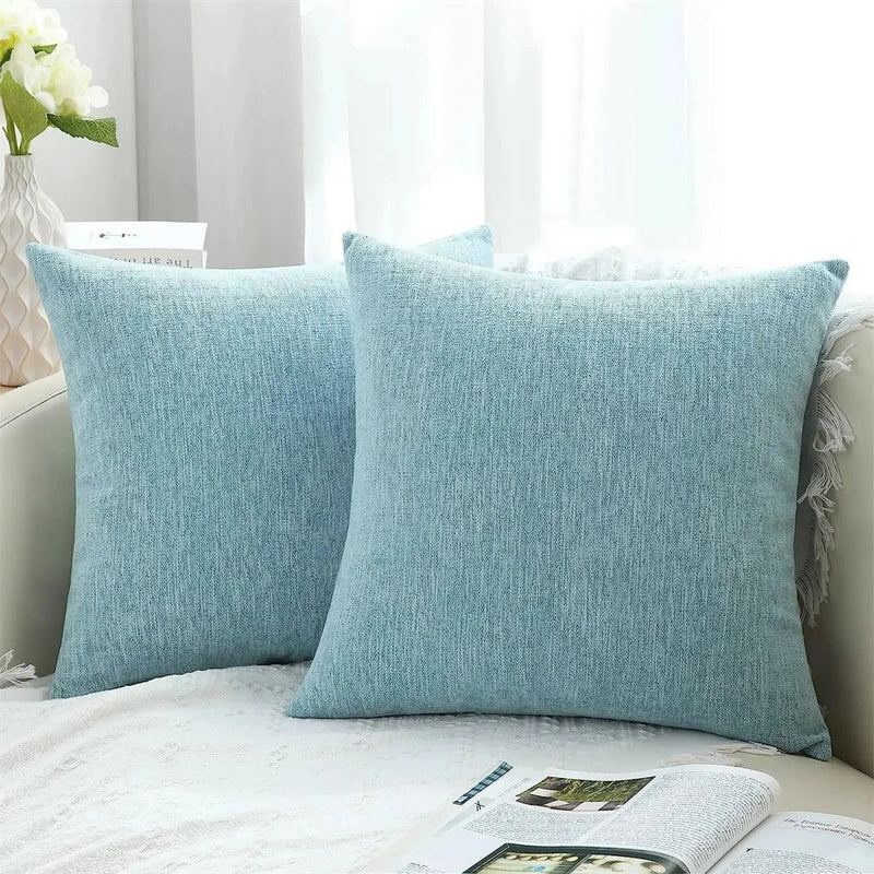 Axyaa Chenille Pillow Cover 45x45cm Decorative Throw Pillowcase for Sofa, Soft Luxury Texture