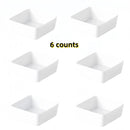 Axyaa White Ceramic Square Dish Plate for Hotel Restaurants, Molecular Cuisine Flavor Plate