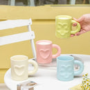 Axyaa Ceramic Mug Set - Breakfast Coffee Cup with Handle in Creative Design