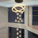 Axyaa Crystal Chandelier LED Ceiling Lamp for Living Room