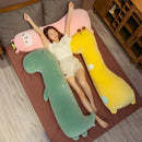 Axyaa Cartoon Animal Side Sleep Body Pillow: Soft Cozy Throw Pillow Ideal Girlfriend Gift