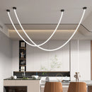 Axyaa Silicone LED Chandelier - 360-degree Light for Living Room, Restaurant, Hotel