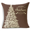 Axyaa Christmas Linen Cushion Cover Merry Gifts 18*18in