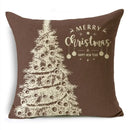 Axyaa Christmas Linen Cushion Cover Merry Gifts 18*18in