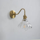 Axyaa Brass Glass LED Wall Lamp for Home Decor Lighting