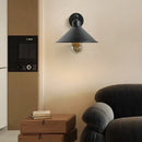 Axyaa Black Industrial Swing Arm Wall Lamp, E27 Base for Living Room, Bedroom, Study