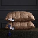 Luxury Axyaa Down-Like Fiber Pillow with 100% Cotton Case, 5-Star Quality