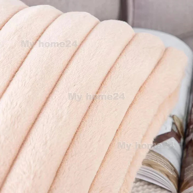 Axyaa Retro Fluffy Soft Pillowcase 45*45cm 50*30cm for Sofa Couch Home Decor