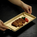 Axyaa Stainless Steel Food Storage Tray Shallow BBQ Sushi Dish Fruit Plate