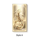 Axyaa Crystal Porcelain Dimming Mural Light for Living Room Wall Decoration