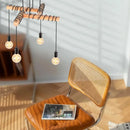 Axyaa 4-Head Black Industrial Ceiling Light Fixture for Kitchen Porch Living Room