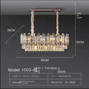 Axyaa Nordic Gold Crystal Ceiling Chandelier: Luxury LED Lighting for Home Decor