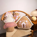 Gingerbread People Girls Pillow Set by Axyaa - Festive Bedroom and Sofa Decor