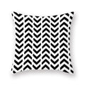 Axyaa Abstract Geometry Letter Print Cushion Cover - 45x45cm
