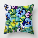 Tropical Plants Parrot Feather Cushion Cover for Sofa by Axyaa