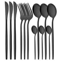 Axyaa Mirror Silver Stainless Steel Cutlery Set - 12Pcs Western Dinnerware Kitchen Utensils
