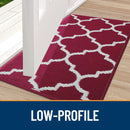 Axyaa Brown Washable Indoor Entrance Mat with Geometry Pattern, 50x80