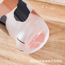 Axyaa Kawaii Cat Claw Leg Glass Cup - 10oz Frosted Cat Foot Print Mug