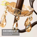 Axyaa Crystal Candle Wall Lamp LED Iron Art Living Room Study Bedroom Bar
