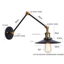 Axyaa Vintage Loft LED Wall Lights with Pull Chain Switch for Bathroom Mirror Stair Light