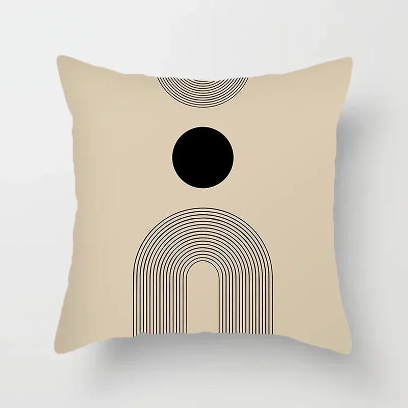Axyaa Abstract Pattern Cushion Cover - 45*45cm Polyester Pillowcase