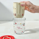 Axyaa Double Wall Salad Cup with Fork, Leak Proof Fruit Cup