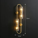 Axyaa Copper Wall Sconce 70" for Home Indoor Lighting