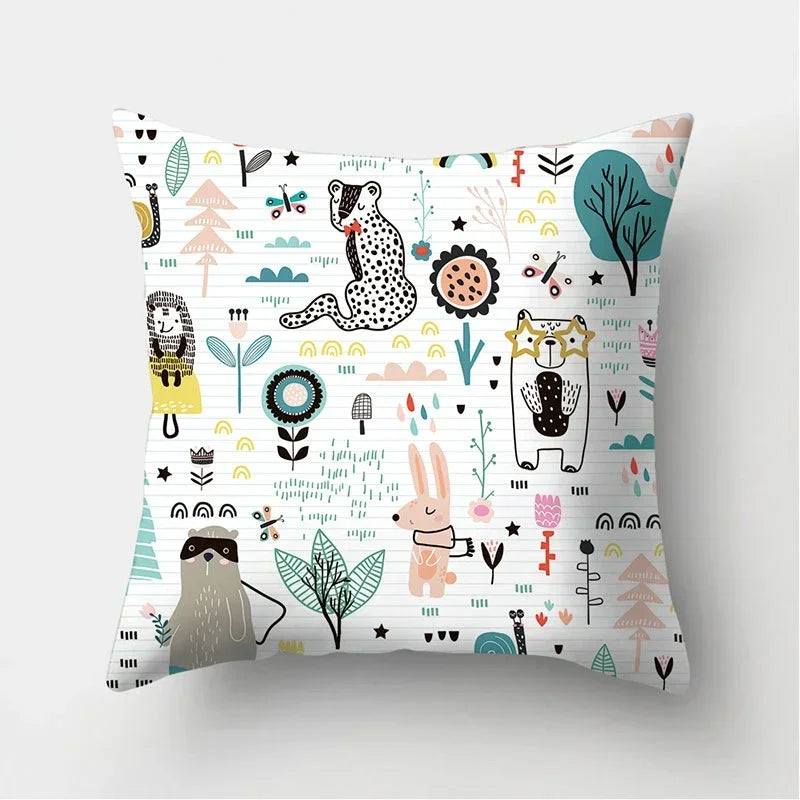 Axyaa Decorative Cushions Pillowcase - Soft Polyester Throw Pillow Cover for Sofa Décor
