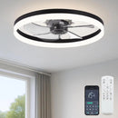 Axyaa Pendant Arm Ceiling Fan with Built-in LED Light, Adjustable Speed and Silent Operation