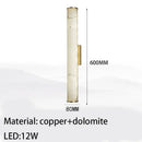 Axyaa Marble LED Wall Lights Copper Sconces Luxury Bedroom Lamp