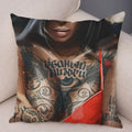 Axyaa Dark Gothic Tattoo Cushion Cover 45x45 cm