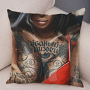 Axyaa Dark Gothic Tattoo Cushion Cover 45x45 cm