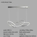 Axyaa Stainless Steel LED Chandelier: Modern Rose Gold Luminaire for Living & Dining Room