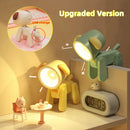 Axyaa Mini USB Rechargeable Cartoon Night Light - Bedroom Desktop Ornament & Ambient Light