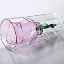 Axyaa 200ml Pink Rose Double Wall Coffee Wine Glasses Cup