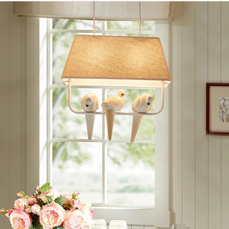 Axyaa Birdcage Pendant Light - Chandelier Ceiling Lamp for Dining and Study Room Decor