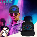 Axyaa LED Matrix Cap: Bluetooth Controlled Hip Hop Party Hat