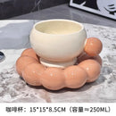 Axyaa Nordic Style Ceramic Coffee Cups & Saucers Set - Exquisite Tea Tableware