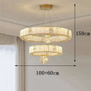 Axyaa Crystal Chandelier Pendant Light for Living Room and Bedroom