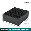 Axyaa Socks Underwear Organizer: Washable Drawer Storage Box for Lingerie, Bras, Socks, Leggings