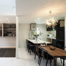 Axyaa Glass Sputnik Chandelier Pendant Light for Kitchen Island & Living Room