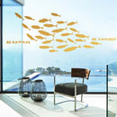 Axyaa Ocean Fish Room Wall Stickers Nursery Décor Glass Door Bathroom Decals