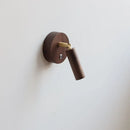 Axyaa Nordic LED Wall Lamp: Modern Minimialist Design, Wood Button Switch, Ideal for Bedroom & Bathroom