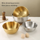Axyaa Stainless Steel Salad Bowl with Scale - Kitchen Tableware Bowl