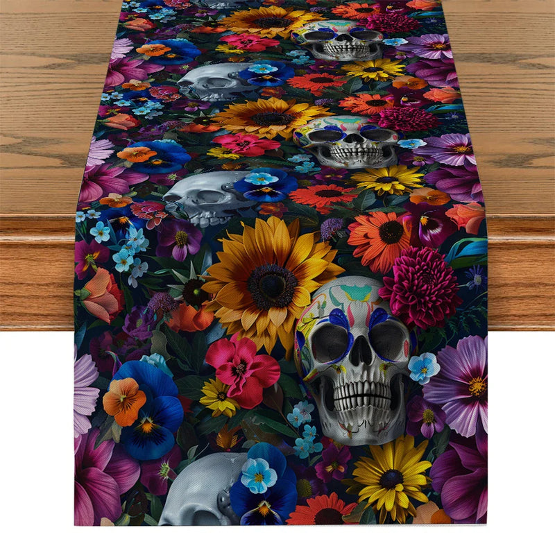 Axyaa Floral Table Runner for Kitchen Home Dining Decor