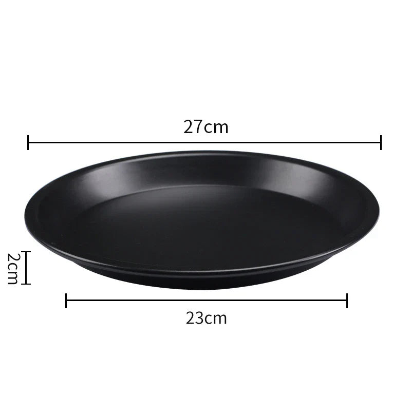 Axyaa 8/10 Inch Non-Stick Pizza Pan - Round Baking Tray and Cooking Sheet