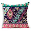 Axyaa Ramadan Vintage Ethnic Pattern Cushion Cover 45x45cm Linen Pillow Case